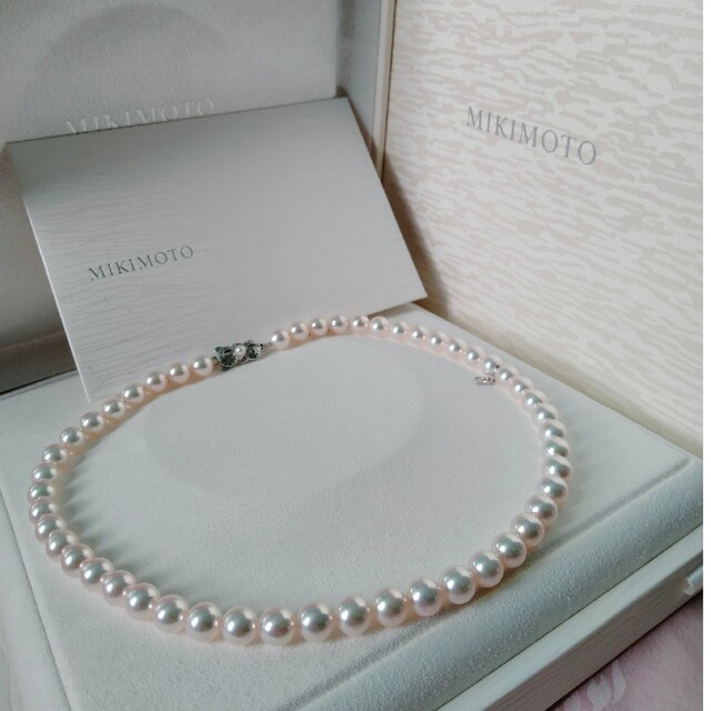 MIKIMOTO - 美品　ミキモト　K18パールネックレス　大珠　約8-8.5ミリあこや真珠現行品