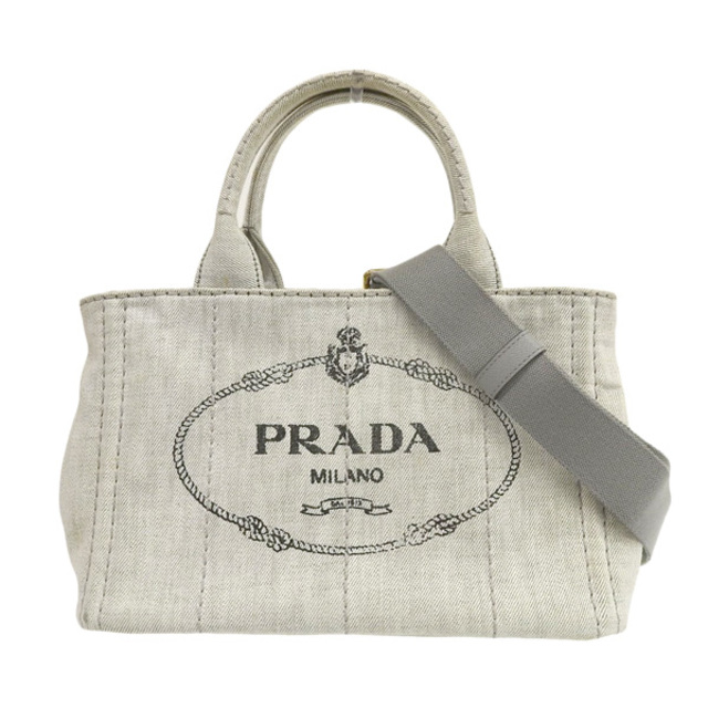 PRADA - 【中古】 PRADA プラダ デニム カナパ 2WAY トートバッグ