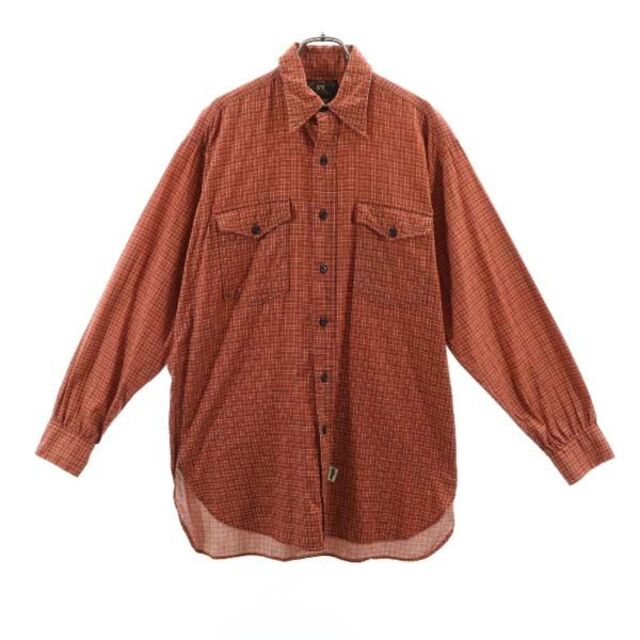 RRL 90s 初期黒タグ 赤三ツ星 チェック 長袖 シャツ S ダブルアールエル トラックタグ RALPH LAUREN ラルフメンズ 【中古】  【210727】 | フリマアプリ ラクマ