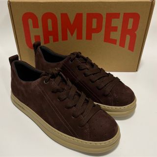 カンペール(CAMPER)の新品 Camper カンペール Runner レザースニーカー ブラウン(スニーカー)