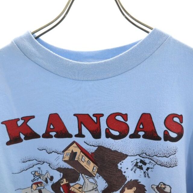 Hanes - 【中古】 ヘインズ 80s USA製 青タグ オズの魔法使い KANSAS