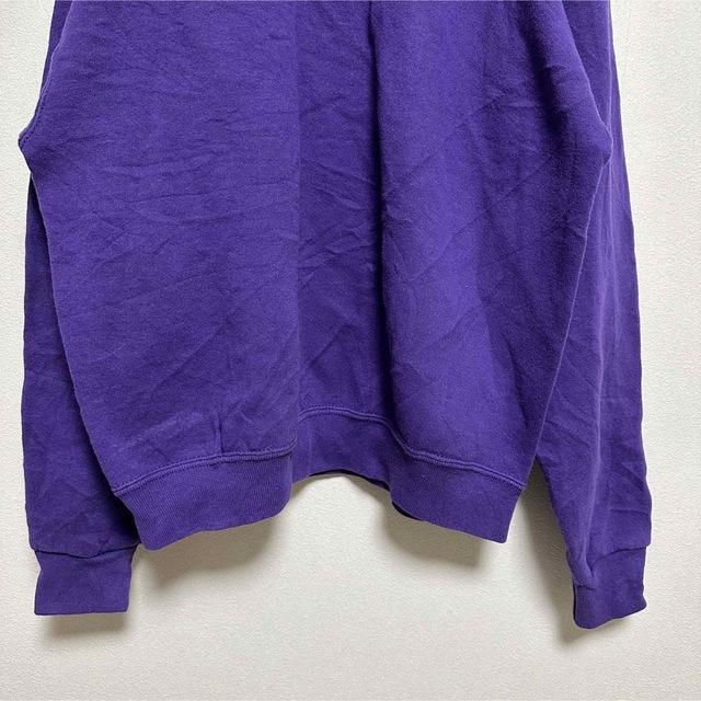 【メキシコ製】スウェット　トレーナー　Sサイズ　刺繍　ださかわ　女子　紫 4