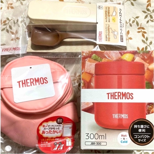 THERMOS - サーモス☆スープジャー・ポーチ・スプーン☆3点セットの ...