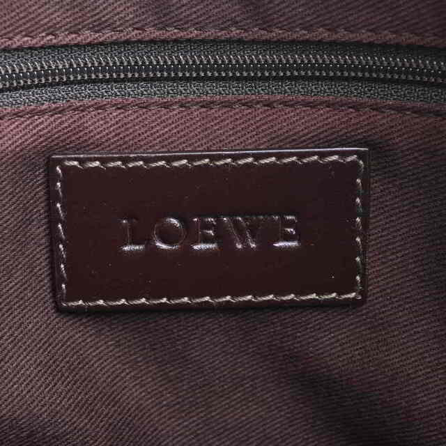 LOEWE ロエベ アナグラム セカンドバッグ ブラック PVC by