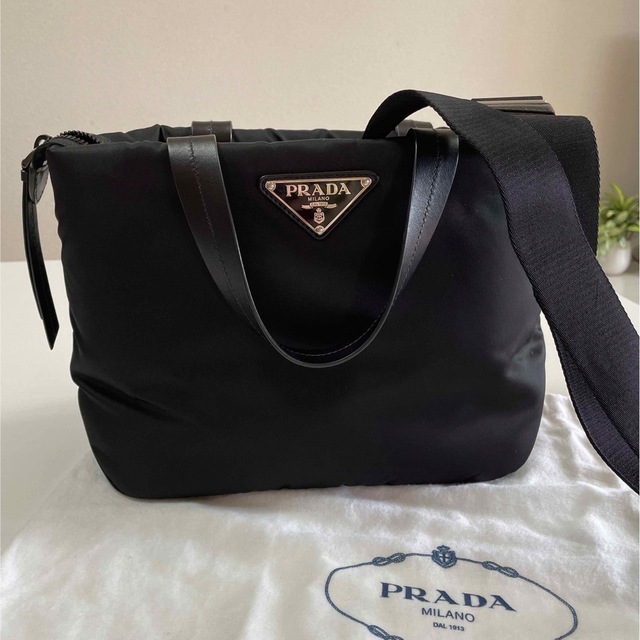 PRADA - 【プラダ】2WAY ショルダー ハンドバッグ 黒 美品の+