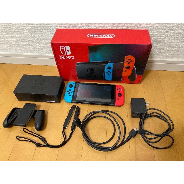 【超歓迎】 Nintendo Switch 本体セット☆2019年モデル☆箱有☆SDカード付 Nintendo Switch