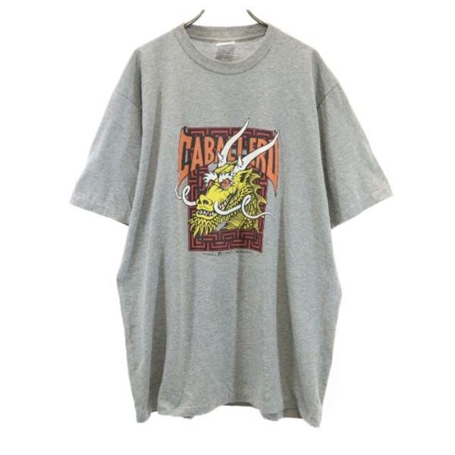 パウエルペラルタ 80s 86年 コピーライト USA製 半袖 Tシャツ L グレー POWELL PERALTA ローマ数字 メンズ  210428