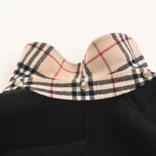 【中古】 BURBERRY バーバリー バーバリーロンドン ウール ノバチェック ロングコート ブラック by