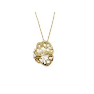 【中古】TIFFANY ティファニー K18YG バタフライ ネックレス 4.0 g