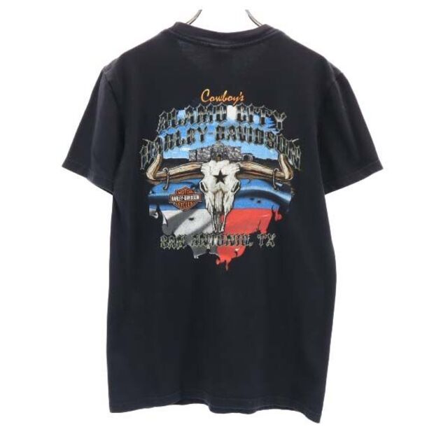 ハーレーダビッドソン 半袖 Tシャツ S ブラック HARLEY DAVIDSON ロゴ メンズ 【210623】 1