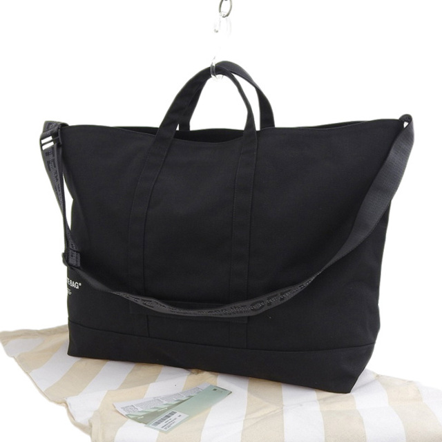 OFF-WHITE - 【中古】 OFF WHITE オフホワイト キャンバス TOTEBAG