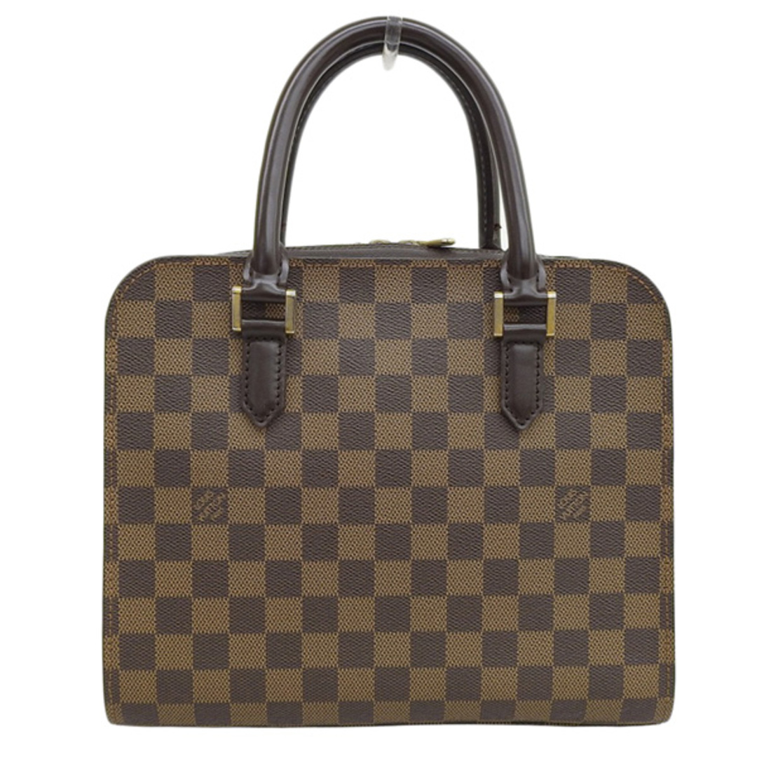 LOUIS VUITTON -  【中古】 LOUIS VUITTON ルイヴィトン ダミエ トリアナ ハンドバッグ ブラウン PVC gy