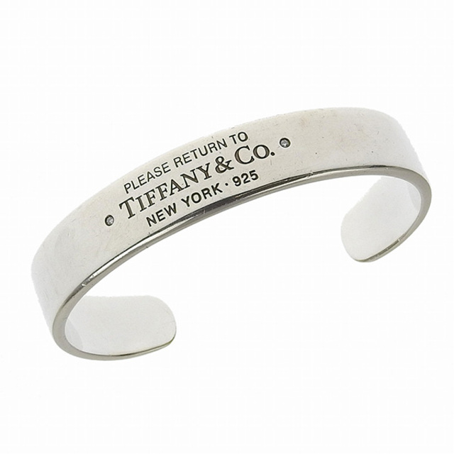 ティファニー TIFFANY リターントゥ ブレスレット 2Pダイヤ シルバー