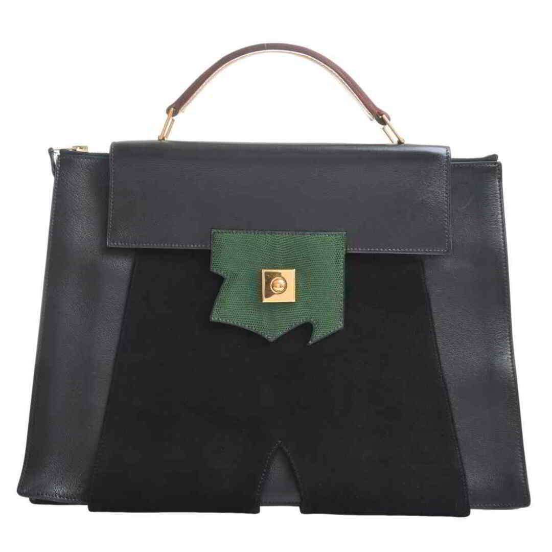 【SALE/55%OFF】 ハンドバッグ プレジデント ヴォースイフト ドブリス リザード エルメス HERMES 【中古】 - Hermes ビジネスバッグ by ブラック/グリーン ビジネスバッグ