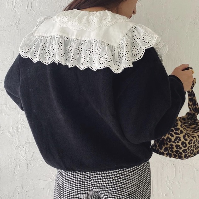 Lacy  BIG COTTON LACE COLLAR レディースのアクセサリー(つけ襟)の商品写真