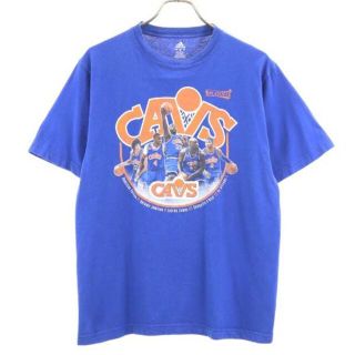 アディダス(adidas)の【中古】 アディダス プリント 半袖 Tシャツ S 青 adidas メンズ 【200528】(Tシャツ/カットソー(半袖/袖なし))