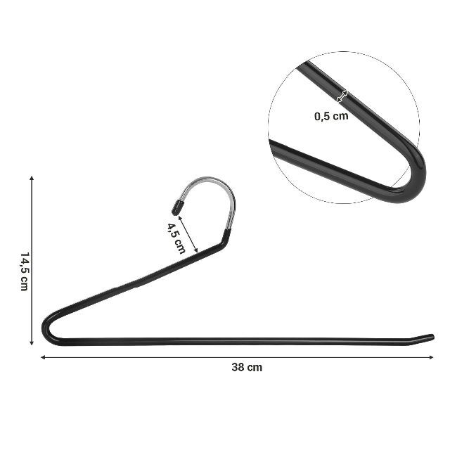 SONGMICS ハンガー ズボン 滑られない パンツ掛けハンガー 20本 スカ 8