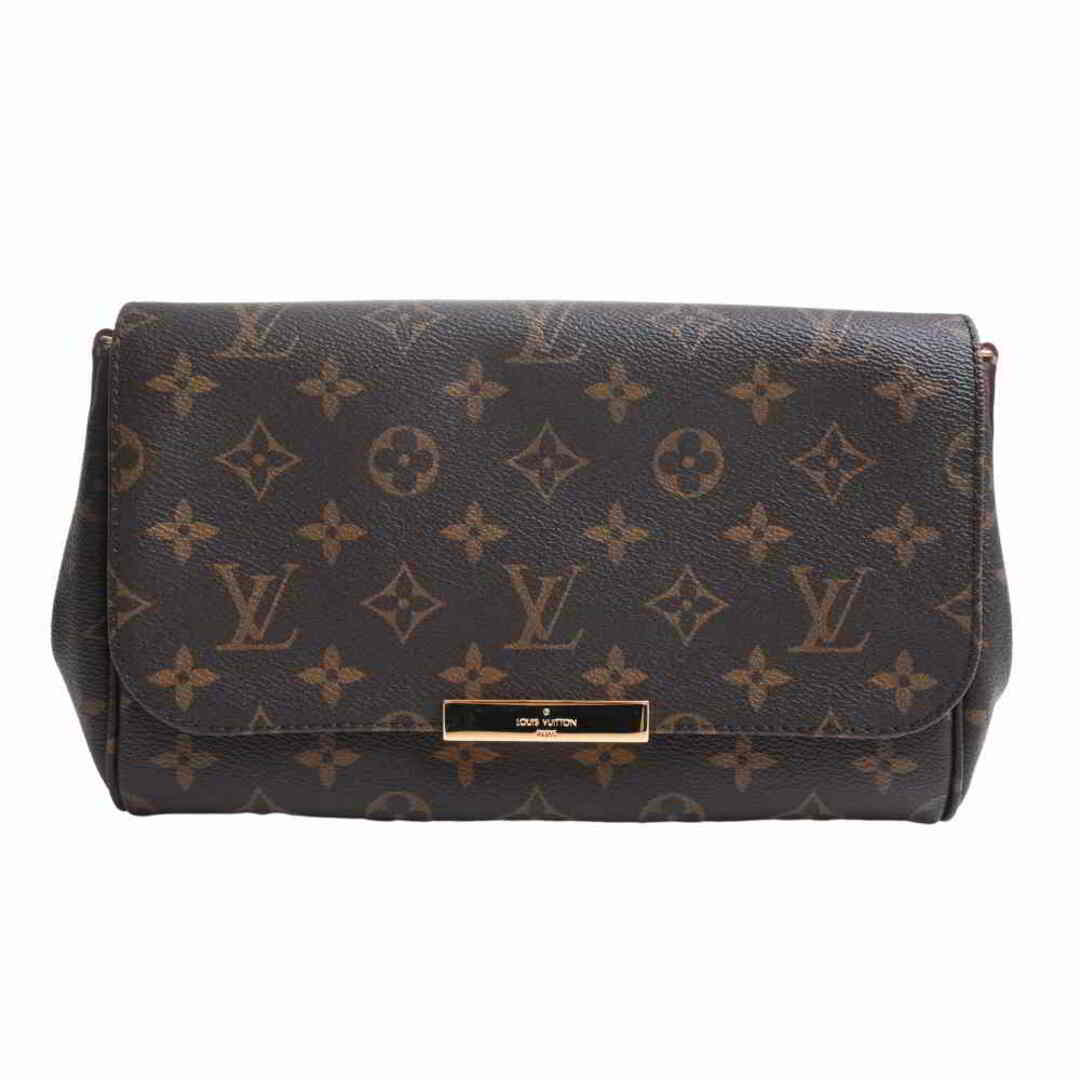 LOUIS VUITTON -  【中古】 LOUIS VUITTON ルイヴィトン モノグラム フェイボリットPM 2WAY チェーン ショルダーバッグ ブラウン PVC by