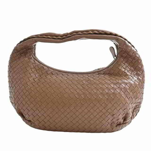 Bottega Veneta ボッテガヴェネタ イントレチャート レザー ワンショルダーバッグ ブラウン byレザー付属品