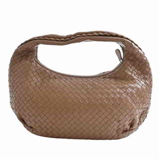 【中古】 Bottega Veneta ボッテガヴェネタ イントレチャート レザー ワンショルダーバッグ ブラウン by