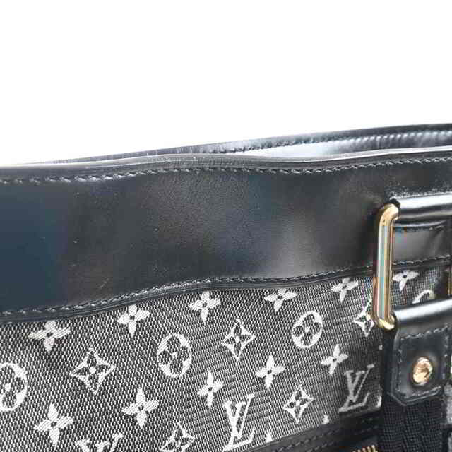 【中古】 LOUIS VUITTON ルイヴィトン モノグラム ミニ ルシーユGM トートバッグ ブラック キャンバス by