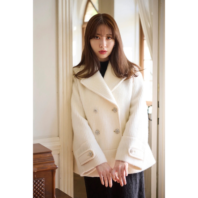 【お値下げ中】herlipto Odette Wool-Blend Coat | フリマアプリ ラクマ