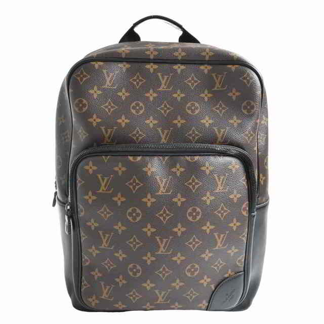 LOUIS VUITTON ルイヴィトン マカサー ディーン バックパック リュックサック ブラック/ブラウン PVC レザー by