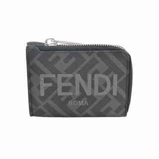 FENDI - 新品フェンディ 財布 小銭入れ付き カードケース 黒 ミニ財布