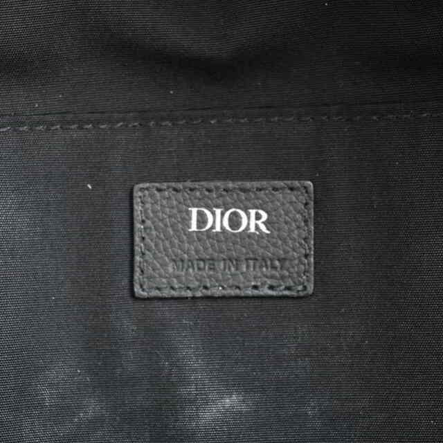 Christian Dior クリスチャンディオール オブリーク ジャカード RIDER バックパック ブラック キャンバス レザー by