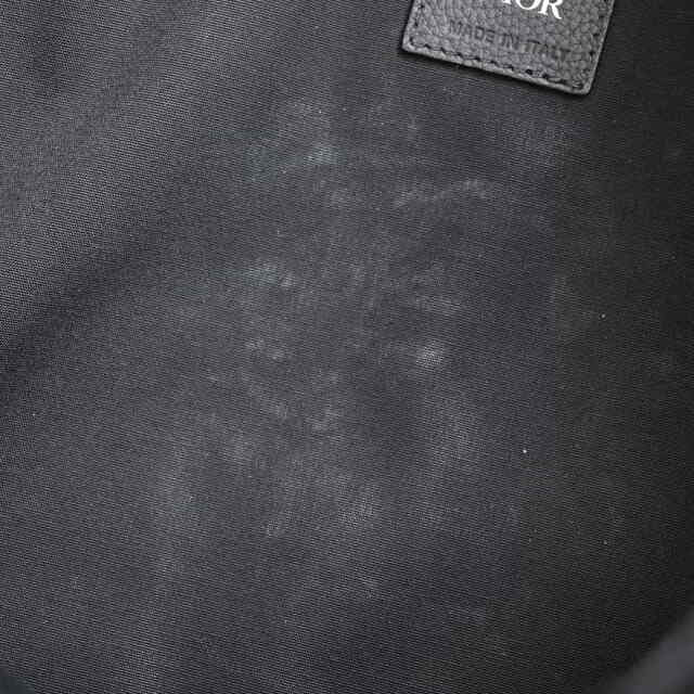 Christian Dior クリスチャンディオール オブリーク ジャカード RIDER バックパック ブラック キャンバス レザー by