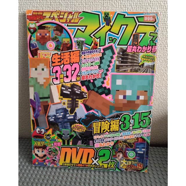 マインクラフト　雑誌　DVD２枚 エンタメ/ホビーのDVD/ブルーレイ(キッズ/ファミリー)の商品写真