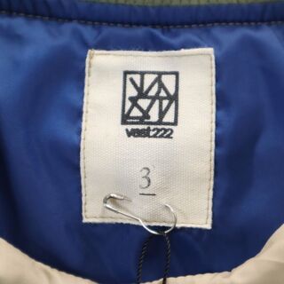新品 バースト222 19AW プルオーバー 中綿ジャケット 2 グリーン vast222 日本製 メンズ 【210303】
