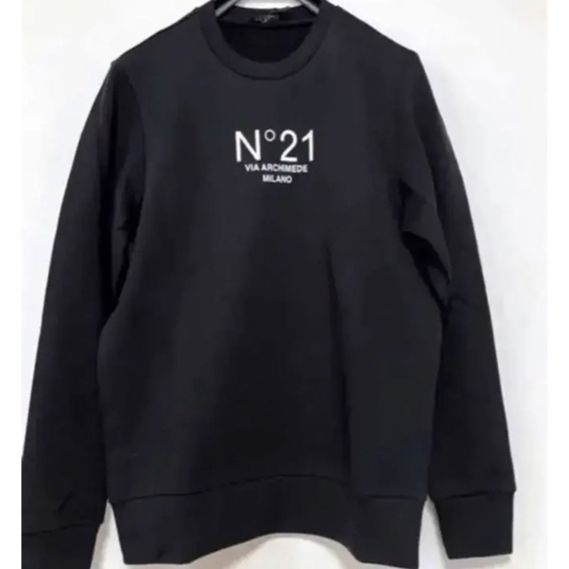 新品 n21 ヌメロ ヴェントゥーノ 黒 トレーナー スウェット Mサイズ ...
