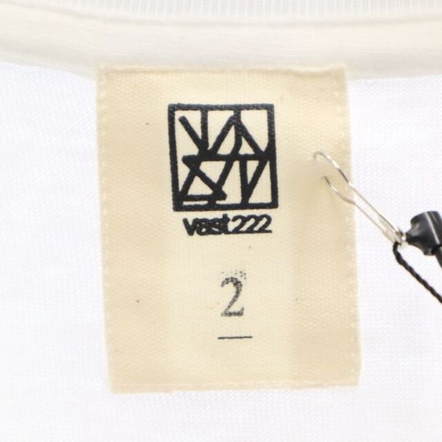 新品 バースト222 20ss FIRE プリント 半袖 Tシャツ 2 ホワイト vast222 ラバーソウル メンズ 【210304】