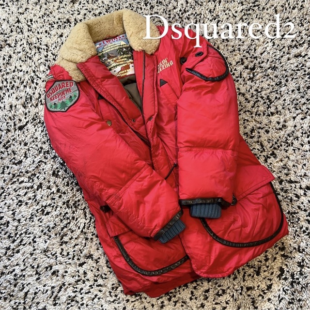 Dsquared2 メンズ ヴィンテージダウン レッド 【激安セール】 ogawask.com