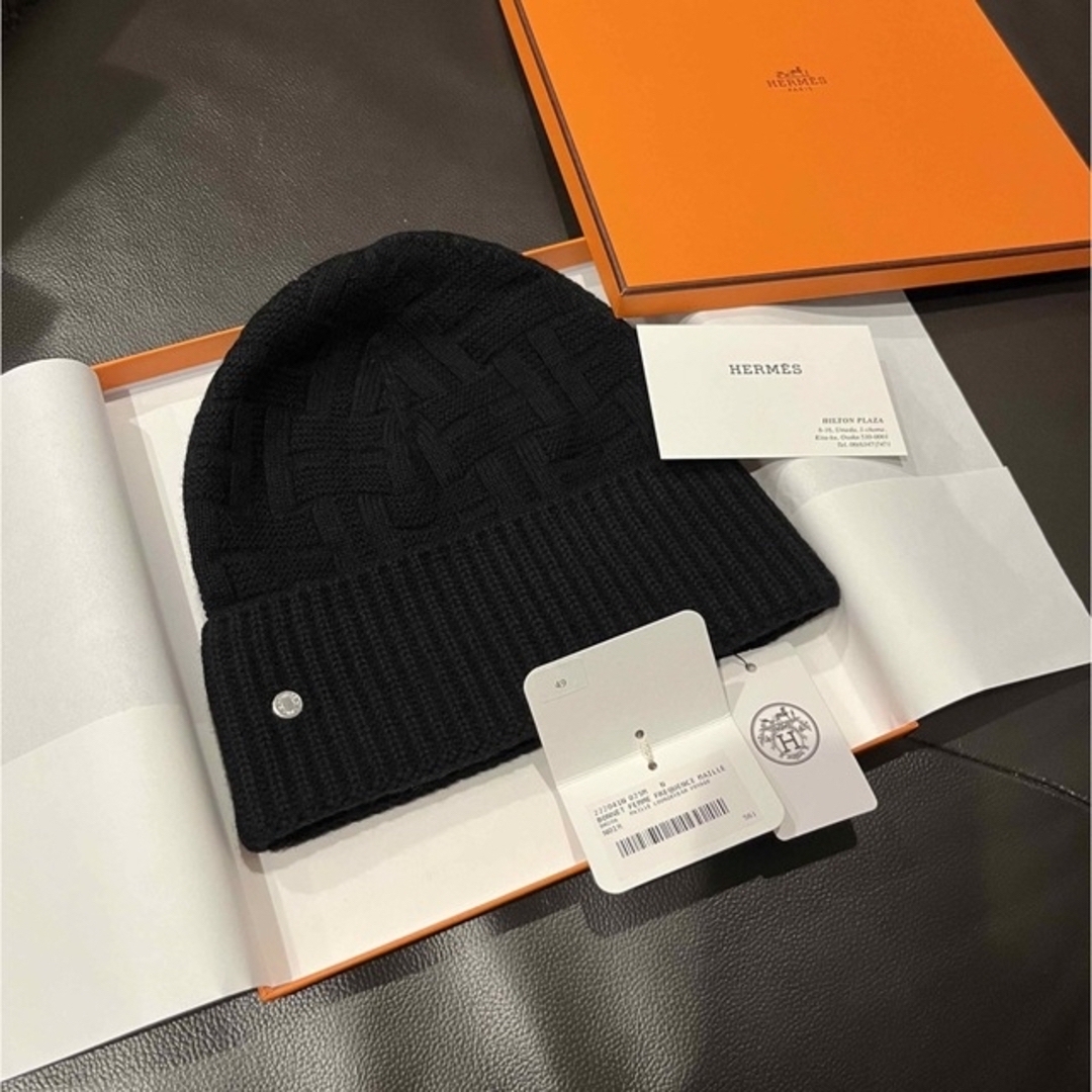 ブランド品専門の Hermes - ニットキャップ フレカンス エルメス