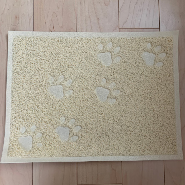 猫トイレマット　ベージュ　2枚セット　砂取りマット　猫用トイレマット　ペット その他のペット用品(猫)の商品写真