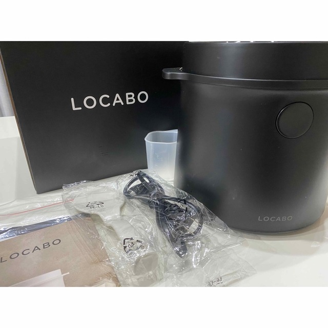 新品未使用　ロカボ炊飯器  LOCABO JM-C20E-B BLACK