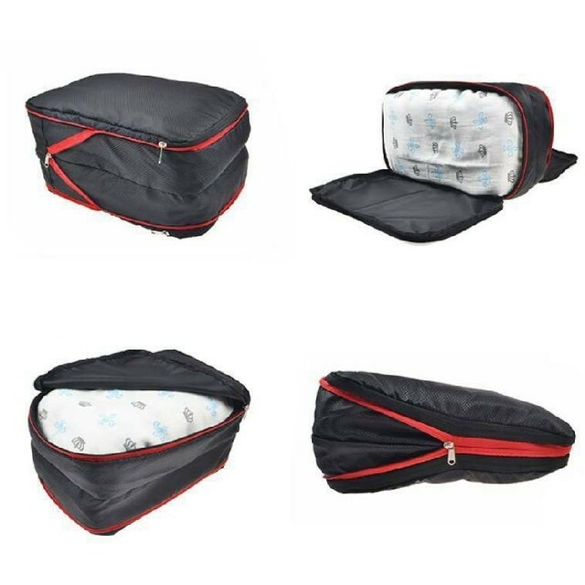 旅行圧縮バッグ  トラベルポーチ 圧縮ポーチ 撥水加工  旅行 出張 修学旅行 メンズのバッグ(トラベルバッグ/スーツケース)の商品写真