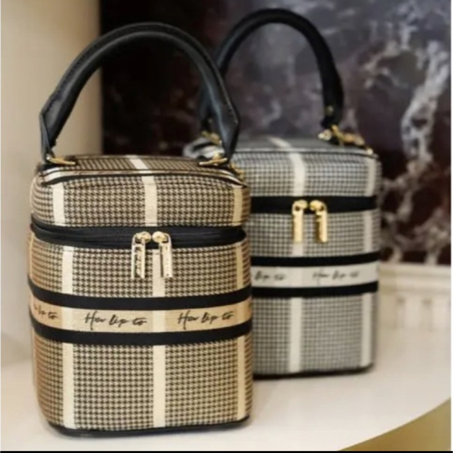 herlipto Jacquard Vanity Bag ゴールド herlipto Jacquard Vanity Bag ゴールド