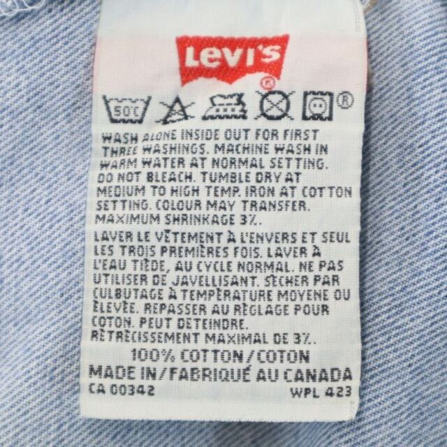 リーバイス 90s 501 カナダ製 ストレート デニムパンツ w30 Levi's ボタンフライ メンズ 【210609】