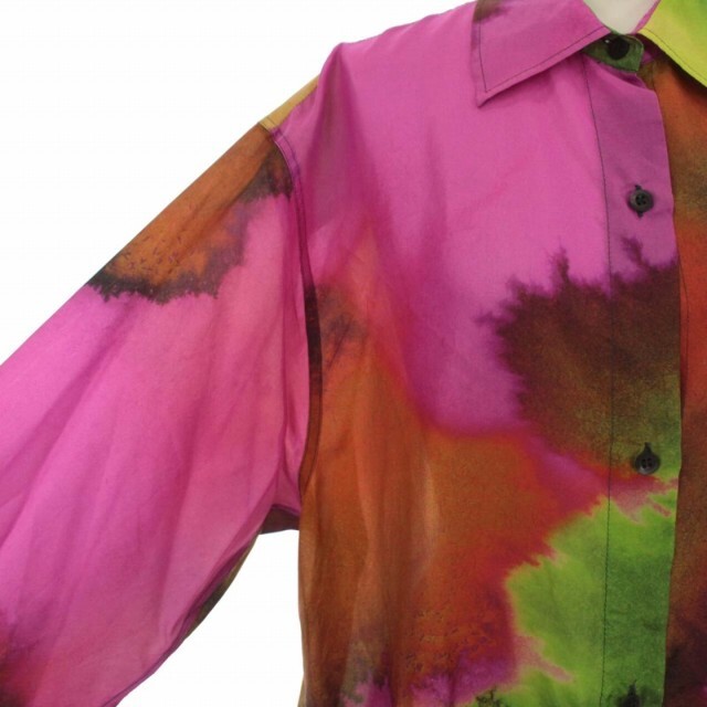 DRIES VAN NOTEN(ドリスヴァンノッテン)のドリスヴァンノッテン Dras Water Color シャツワンピース 長袖 レディースのワンピース(ロングワンピース/マキシワンピース)の商品写真