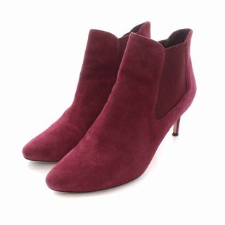 コールハーン(Cole Haan)のコールハーン CARMEN BOOTIE ブーティ スエード 7B ボルドー(ブーツ)