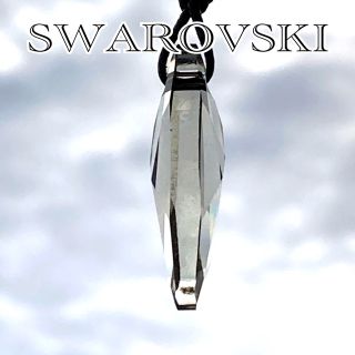 スワロフスキー(SWAROVSKI)の《正規品》スワロフスキー　クリスタルネックレス　BLACK(ネックレス)