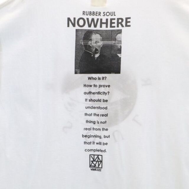 新品 バースト222 20ss NOWHERE プリント 半袖 Tシャツ 3 ホワイト