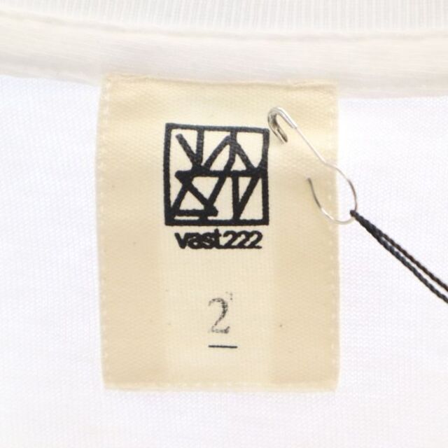 新品 バースト222 20ss NOWHERE プリント 半袖 Tシャツ 2 ホワイト vast222 ラバーソウル メンズ 【210304】