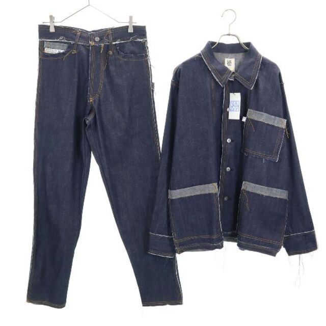玄関先迄納品 2 セットアップ デニム 生デニム リジット 19ss バースト