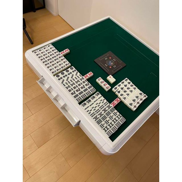 人気商品は 全自動麻雀卓スリムプラス33折りたたみタイプホワイト中古