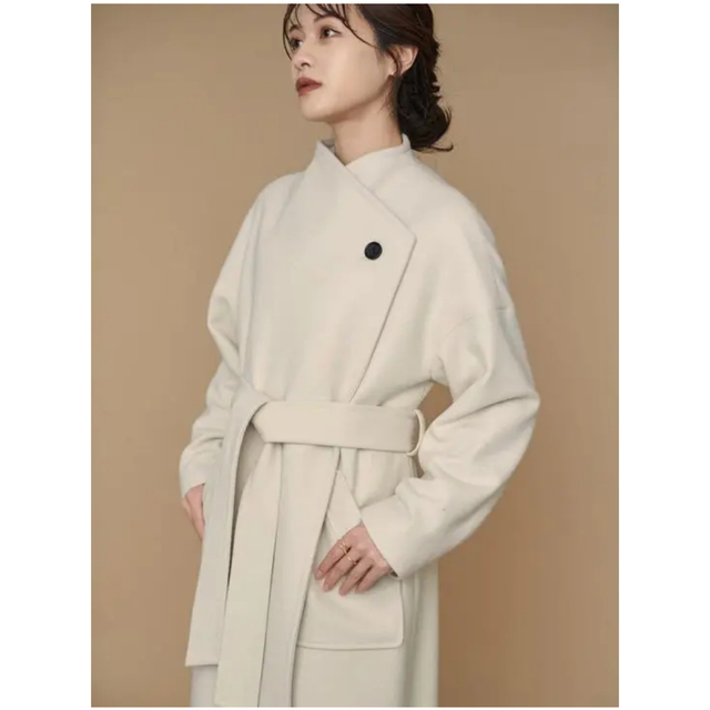 Wide Lapel Long Coat