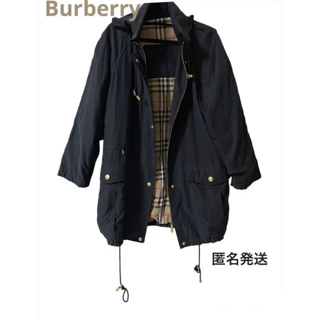 美品 Burberry バーバリー ノバチェック 中綿入り モッズコート M〜L
